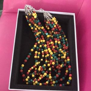 Sassy Jones Makemba Rasta bib necklace